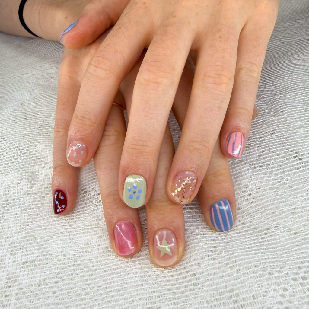 nail art colorés