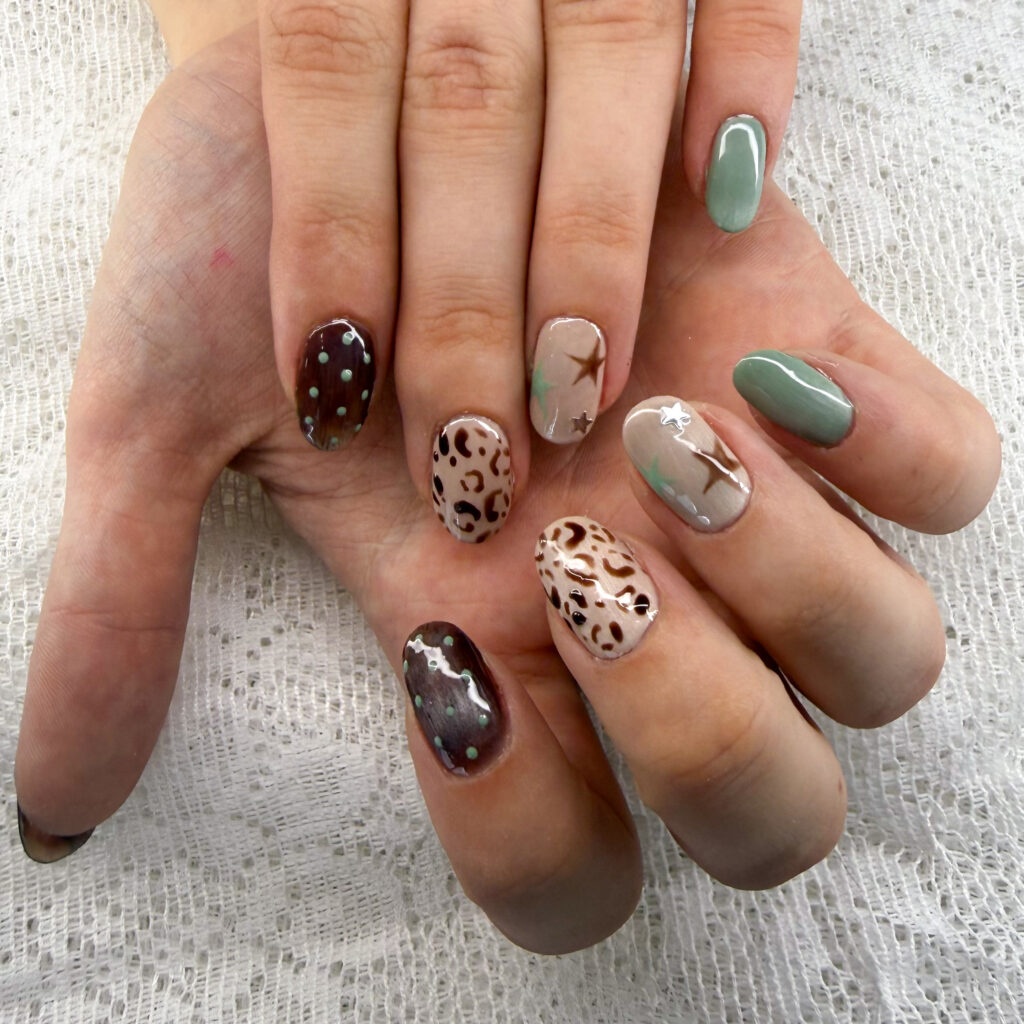 nail art marron